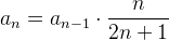 další člen řady pro π/2